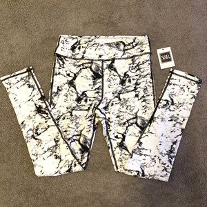 White Marble Tie Dye Leggings